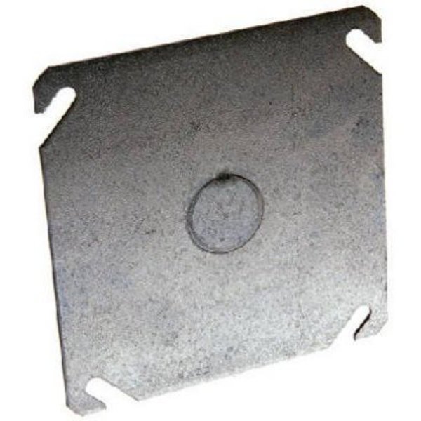 Racoorporated Electrical Box Cover, Square, Flat, KO Centered 8753